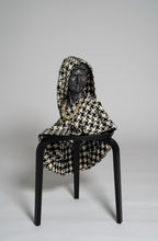 Load image into Gallery viewer, Houndstooth Hooded Shawl
