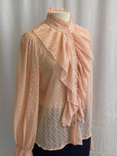 Load image into Gallery viewer, Coral Polka Dot Blouse
