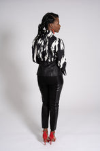 Load image into Gallery viewer, Zebra Print Pleather Top
